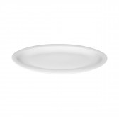 Plate flat oval 25x20 cm 00003 white Top Life