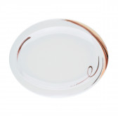 Plate flat oval 25x20 cm 23434 Top Life