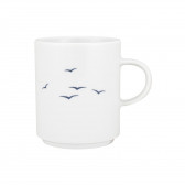 Mug with handle 0,25 ltr stackable - Savoy blaue Möwen 33374