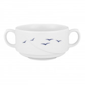 Soup cup with 2 handles - Laguna blaue Möwen 33374