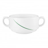Soup cup with 2 handles - Laguna grüne Flanken 56255