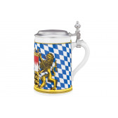 Beer mug 0,75 ltr with lid - Zusatzsortiment Bayern 24889