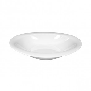Plate deep oval 21x20 cm 00003 white Top Life
