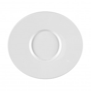 Event plate flat oval 25 cm 00006 Mandarin